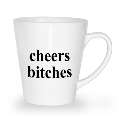 Blogerski kubek latte Cheers bitches